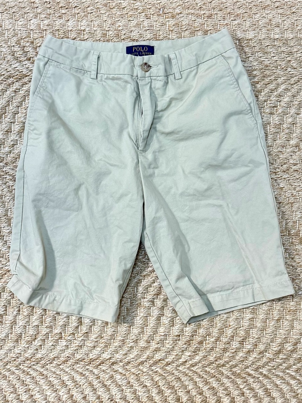 Polo by Ralph Lauren Khaki Flat Front Boys Shorts